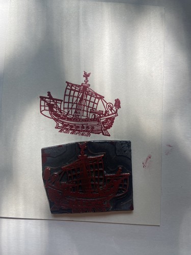 Klischee buchdruck stempel - buchdruck,