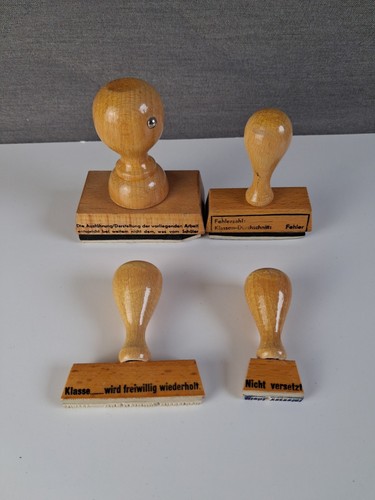 4er set vintage schulstempel - 4er,