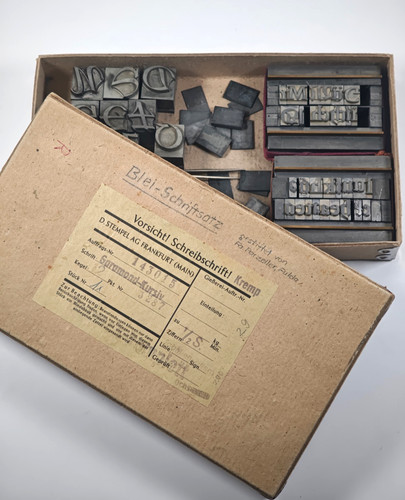 Vintage blei schriftsatz - vintage,