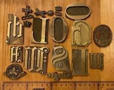 Konvolut Messing Prägestempel