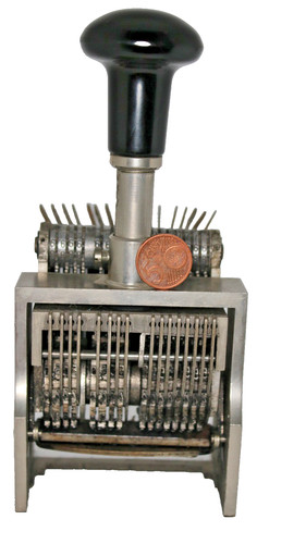Alter stempel mit - 16, nummern