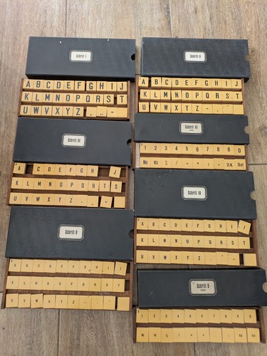 Vintage stempelset - x,