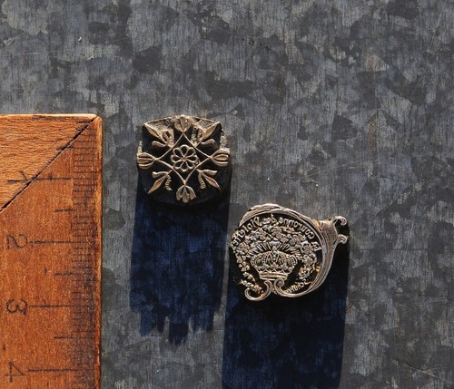 Messingornament - 2x,